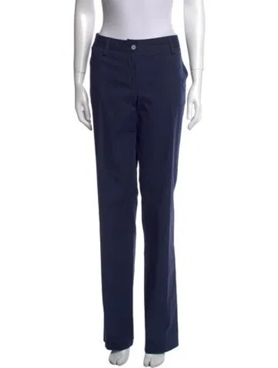 Pre-owned Kiton Straight Leg Pants W/ Tags In Blue