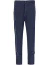 Kiton 'tailored' Trousers With Practical Pockets In Blue