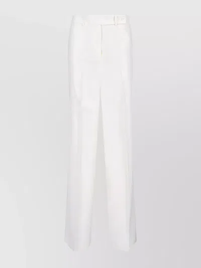 KITON STRAIGHT TROUSERS WITH BELT LOOPS AND POCKETS