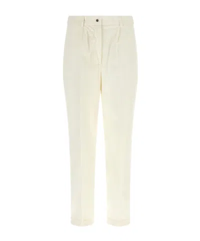 Kiton Straight-leg Casual Trousers In White