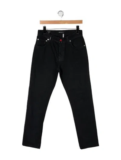 Pre-owned Kiton Straight-leg Jeans In Black