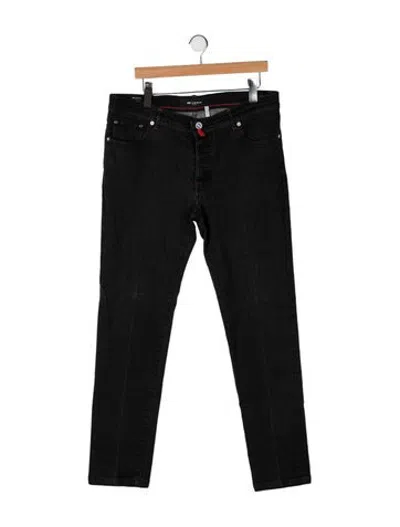 Pre-owned Kiton Straight-leg Jeans In Black