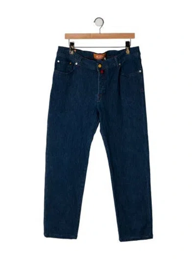 Pre-owned Kiton Straight-leg Jeans In Blue