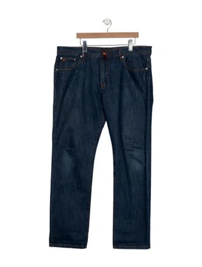 Pre-owned Kiton Straight-leg Jeans In Blue