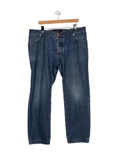 Pre-owned Kiton Straight-leg Jeans In Blue