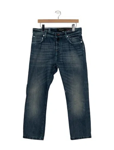 Pre-owned Kiton Straight-leg Jeans In Blue