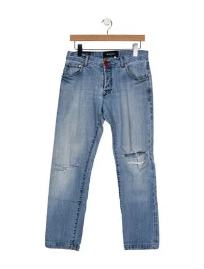 Pre-owned Kiton Straight-leg Jeans In Blue