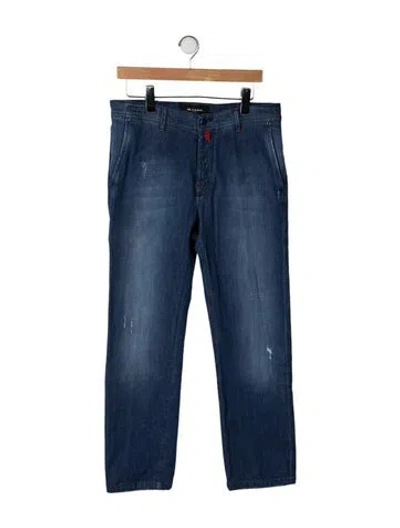 Pre-owned Kiton Straight-leg Jeans In Blue