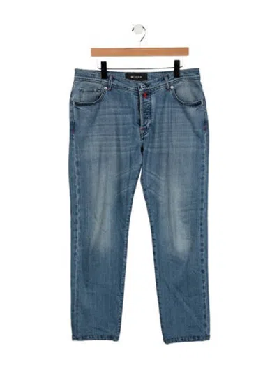 Pre-owned Kiton Straight-leg Jeans In Blue