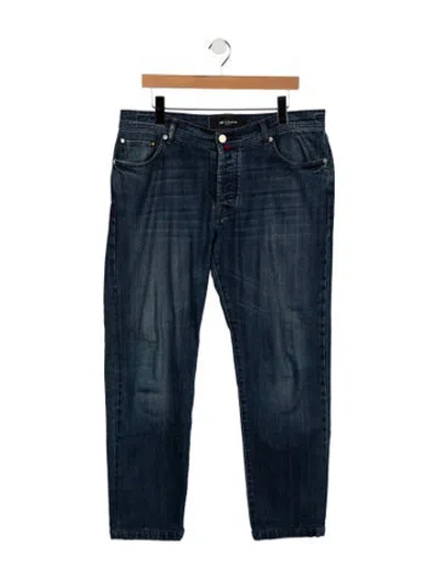Pre-owned Kiton Straight-leg Jeans In Blue