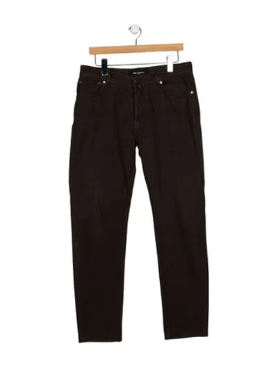 Pre-owned Kiton Straight-leg Jeans In Brown