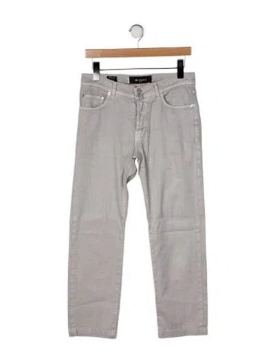 Pre-owned Kiton Straight-leg Jeans In Gray