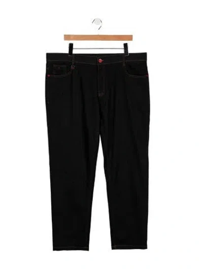 Pre-owned Kiton Straight-leg Jeans W/ Tags In Black