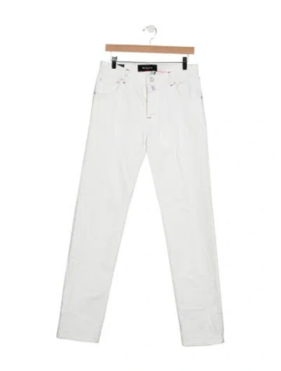 Pre-owned Kiton Straight-leg Jeans W/ Tags In Blue
