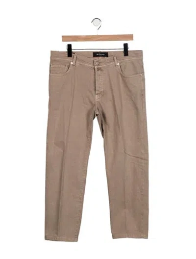 Pre-owned Kiton Straight-leg Jeans W/ Tags In Neutral