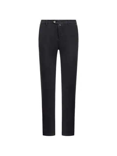 Kiton Straight-leg Trousers In Black