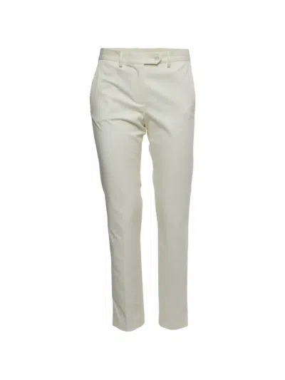 Pre-owned Kiton Straight-leg Trousers In White