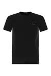 Kiton Cotton Jersey T-shirt With Embroidered Logo Pocket In Black