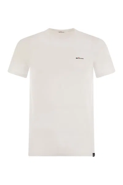 Kiton Stretch Cotton Undershirt In White