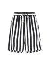 KITON KITON STRIPED DRAWSTRING SHORTS