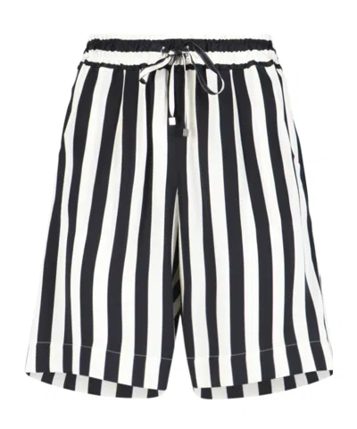 KITON KITON STRIPED DRAWSTRING SHORTS