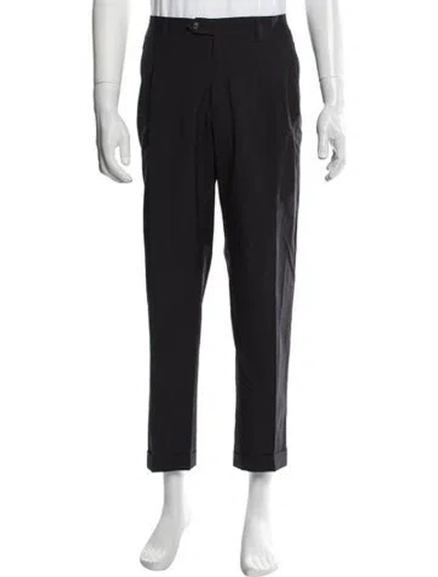 Pre-owned Kiton Striped Dress Pants In Grey