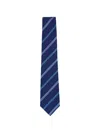 Kiton Striped Silk Tie In Multi