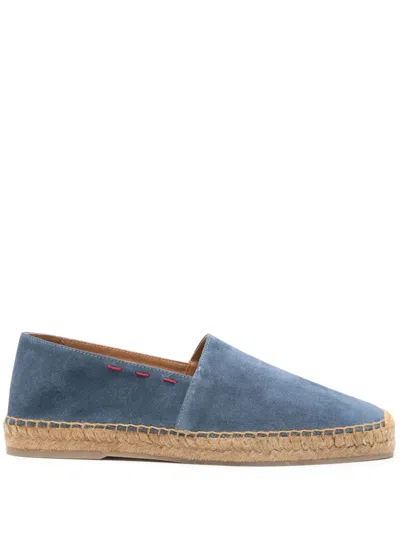 Kiton Suede Espadrilles In 蓝色