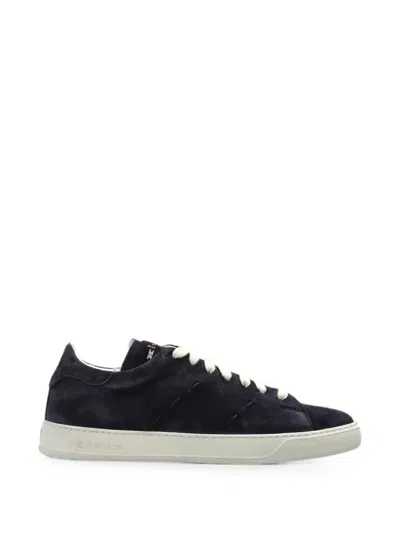 Kiton Sneakers Aus Wildleder In Blau
