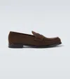 Kiton Suede Loafers In Brown