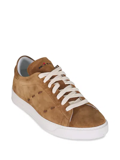 Kiton Suede Sneakers In Brown