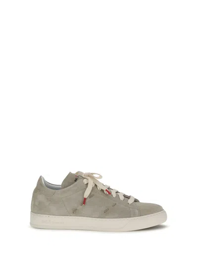 Kiton Suede Sneakers In Green