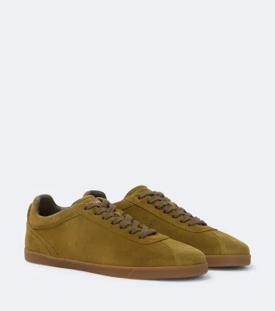 Kiton Suede Sneakers In Green