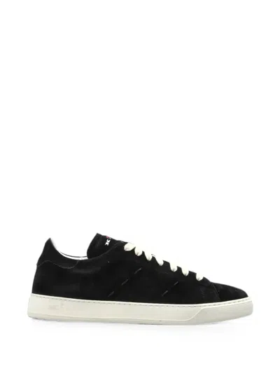 Kiton Sneakers Aus Wildleder In Schwarz