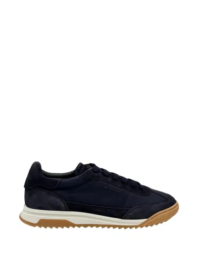 Kiton Suede-panelled Lace-up Sneakers In Multi