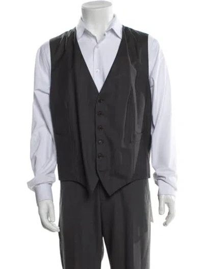 Pre-owned Kiton Suit Vest In Gray