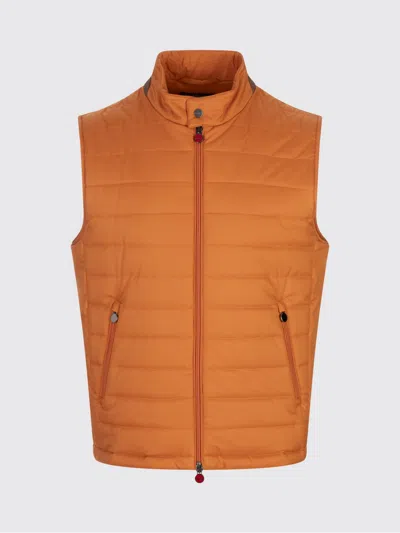 Kiton Suit Vest  Men Color Orange