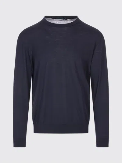 Kiton Sweater  Men Color Blue In Animal Print