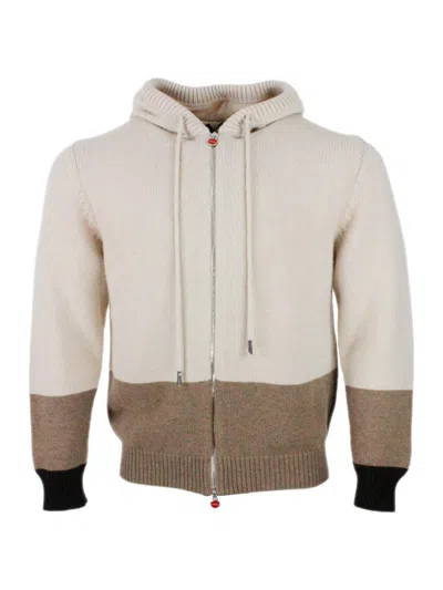 Kiton Sweaters In Beige