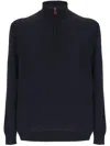 Kiton Roll-neck Sweater In Blue