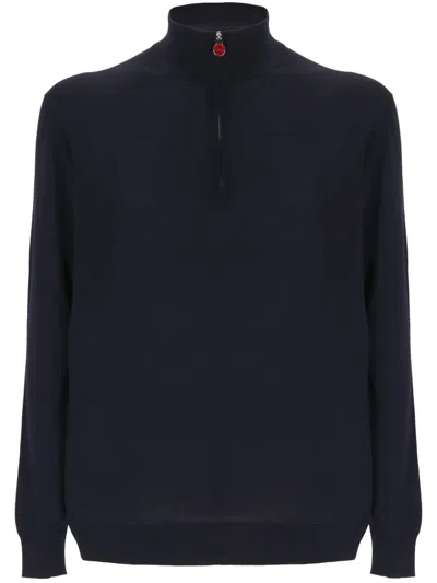 Kiton Sweaters In Blue