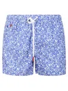 Kiton Patterned Swimsuit In Blue
