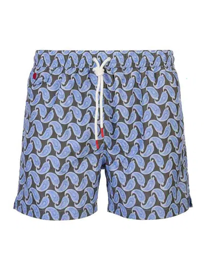 Kiton Swimsuit In Blue