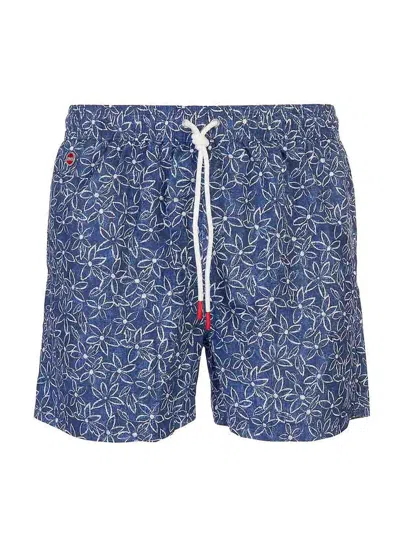 Kiton Swimsuit In Blue