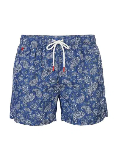 Kiton Swimsuit In Blue