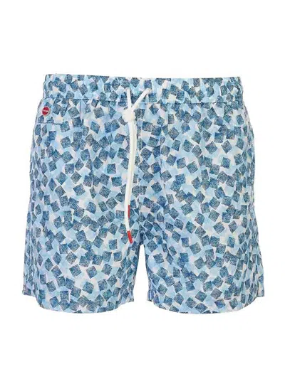 Kiton Swimsuit In Blue