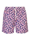 Kiton Geometric-print Drawstring Swim Shorts In Multi