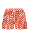 Kiton Swimsuit In Orange