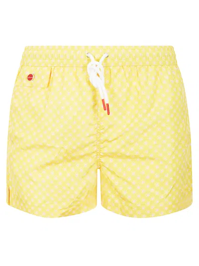 Kiton Swimsuit In Yellow