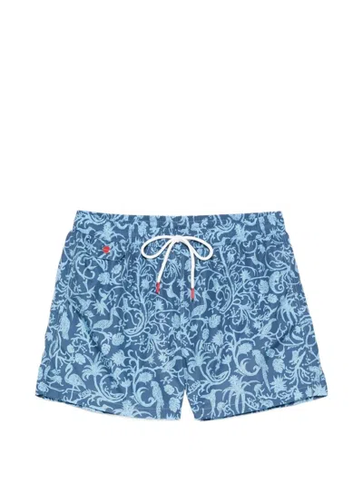 Kiton Swimwear In Blue